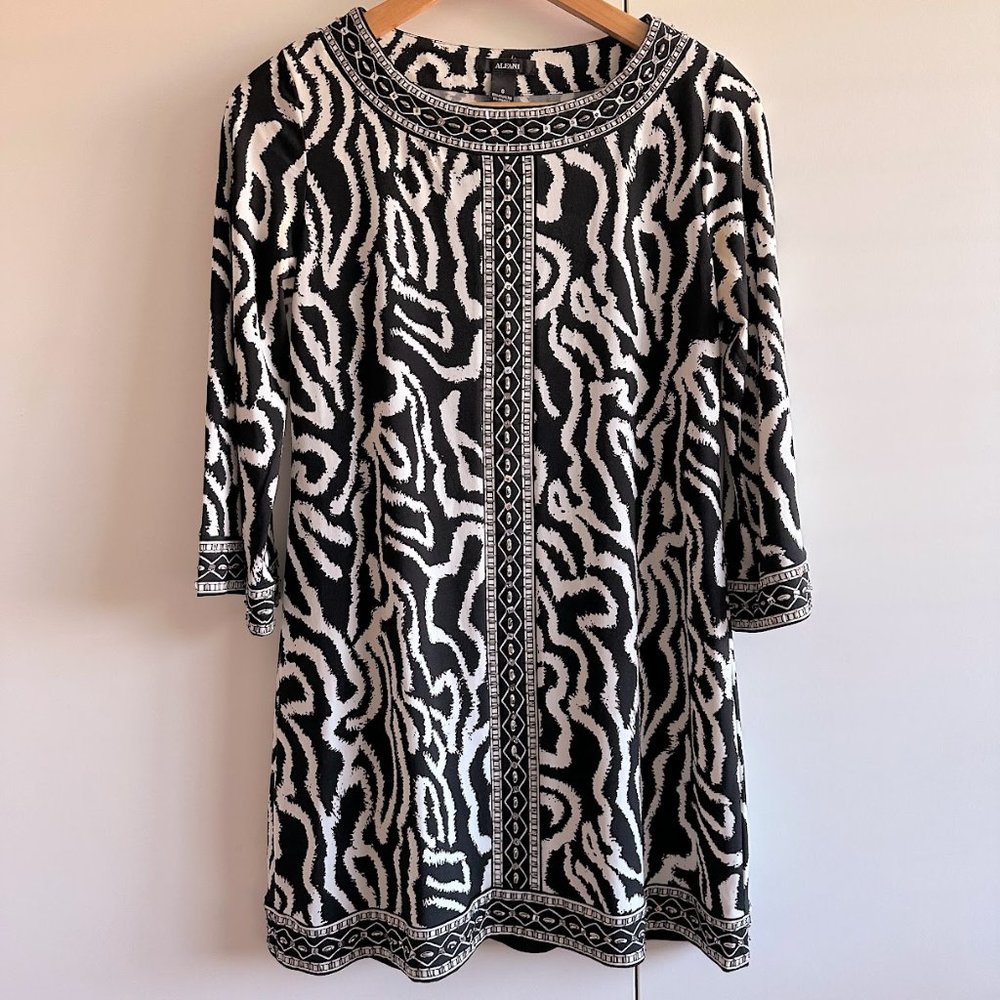 Alfani Zebra Pattern Mini Dress